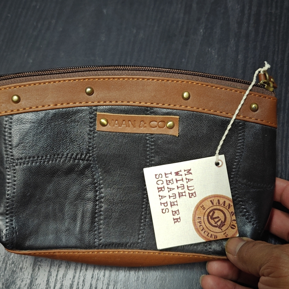 Leather coin or makeup purse